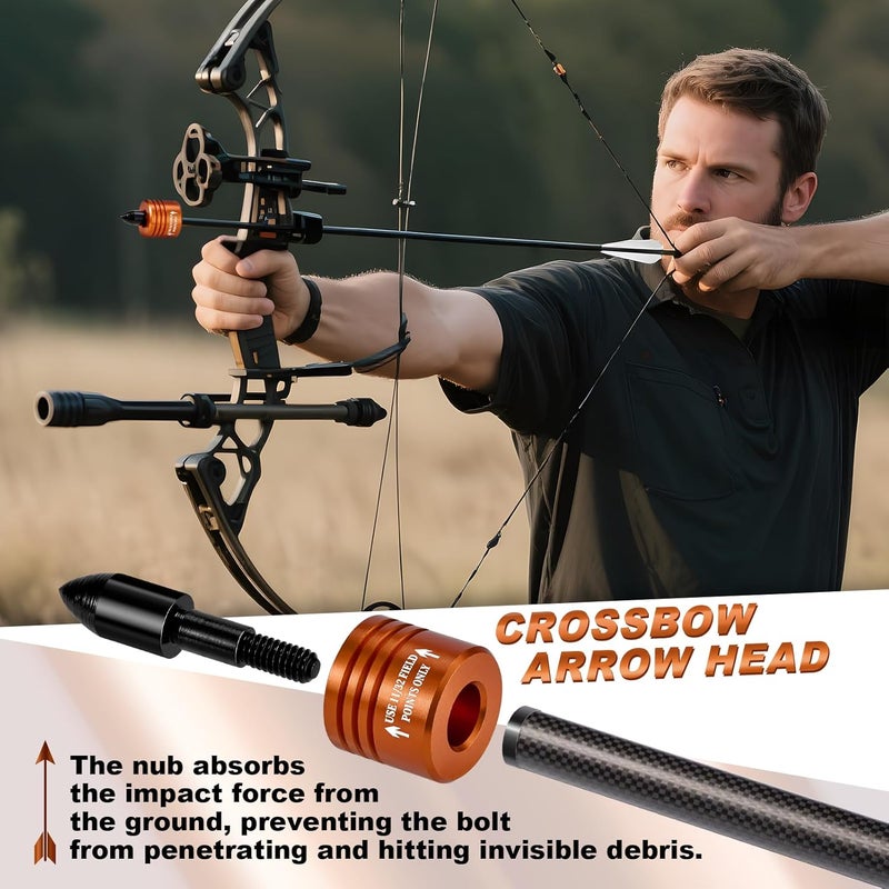 ComfyKit Crossbow Bolt Decocking Heads,Decocking Point Crossbow Accessories Universal Suit Hunting and Competition Crossbow Arrow Release Tips for Recurve & Compound Bows - Image 4